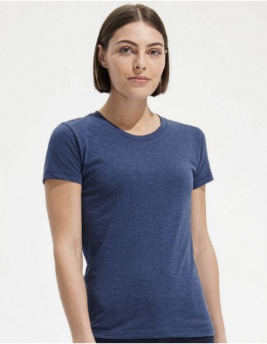 SOL-02758-Womens Round Neck Fitted T-Shirt Regent